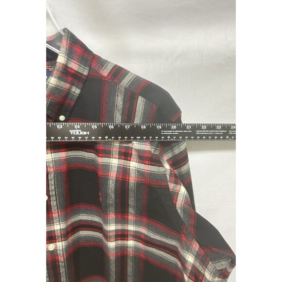 Ralph Lauren Mens XL Red Checkered Button Down Long Sleeve Shirt Schacket BNWOT - Picture 2 of 11